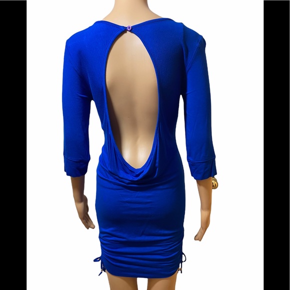 COOGI bright blue embellished Bodycon NWT size S - Picture 4 of 8